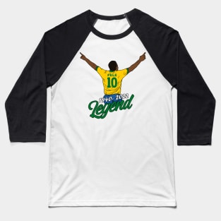 Brazilian Football Legend Pele Baseball T-Shirt